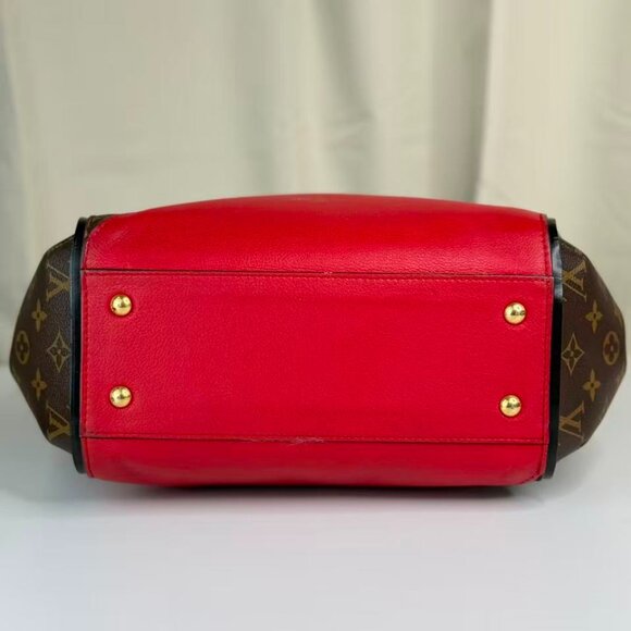 Louis Vuitton Monogram Canvas Kimono Shoulder Bag with Red Accents - Picture 5 of 9